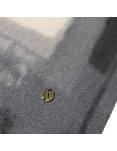 BUFANDA-PINCELADAS-GRUESAS-MARRÓN-GRIS-BEIGE-FLECOS-DON-ALGODÓN