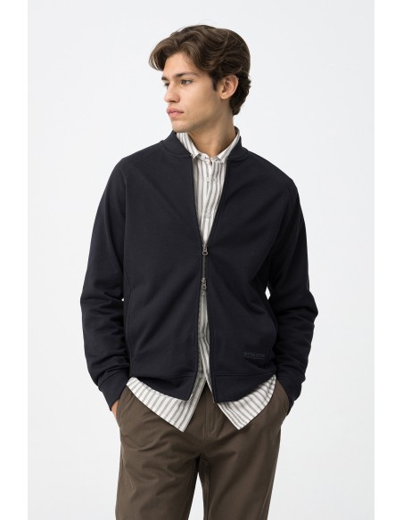 CHAQUETA-BOMBER-MARINO.DOBLE-CREMALLERA-BOLSILLOS-LATERALES-LEE-TIFFOSI