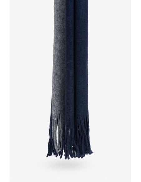 BUFANDA-BICOLOT-GRIS-AZUL-FELPADA.FLECOS-MUNCH-TIFFOSI