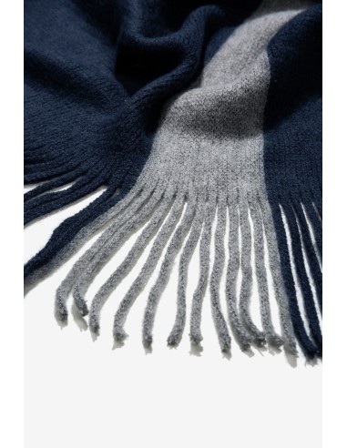 BUFANDA-BICOLOT-GRIS-AZUL-FELPADA.FLECOS-MUNCH-TIFFOSI