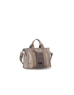 BOLSO-MANO-TAUPE-NYLON-ASA-BANDOLERA-REGULABLE-EXTRAÍBLE-COMBINADO-FRAME-DEVOTA&LOMBA 2