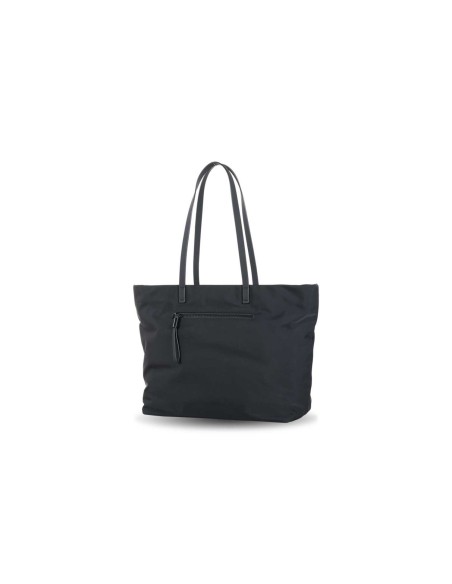 BOLSO-GRANDE-NYLON-NEGRO-DOS-ASAS-HOMBRO-COMPARTIMENTO-TRASERO-ESSENTIAL-DEVOTA&LOMBA