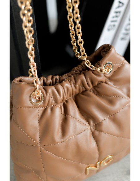 BOLSO-SACO-CAMEL-PIEL-VEGANA-CIERRE-IMÁN-ASAS-HOMBRO-COMBINADA-NOCO-COMPLEMENTOS