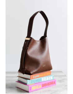 BOLSO-HOBO-PIEL-VEGANA-MARRÓN-UN-ASA-REGULABLE-CIERRE-IMÁN-NOCO-COMPLEMENTOS