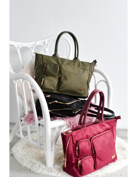 SHOPPER-NYLON-COMPARTMENTOS-FRONTALES-CIERRE-CREMALLERA-ASAS-HOMBRO-ASA-BANDOLERA-REGULABLE-EXTRAÍBLE-NOCO-COMPLEMENTOS