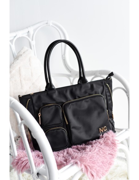 SHOPPER-NYLON-COMPARTMENTOS-FRONTALES-CIERRE-CREMALLERA-ASAS-HOMBRO-ASA-BANDOLERA-REGULABLE-EXTRAÍBLE-NOCO-COMPLEMENTOS