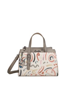 BOLSO-MEDIANO-DOS-ASAS-MANO-ASA-BANDOLERA-REGULABLE -EXTRAÍBLE-COMPARTIMENTO-TRASERO-ANEKKE-OLYMPIA 2