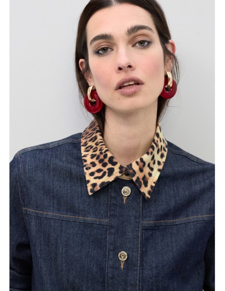 CZADORA-DENIMS-COMBINADA-ANIMAL-PRINT-BOTONES-METÁLICOS-LOLA-CASADEMUNT