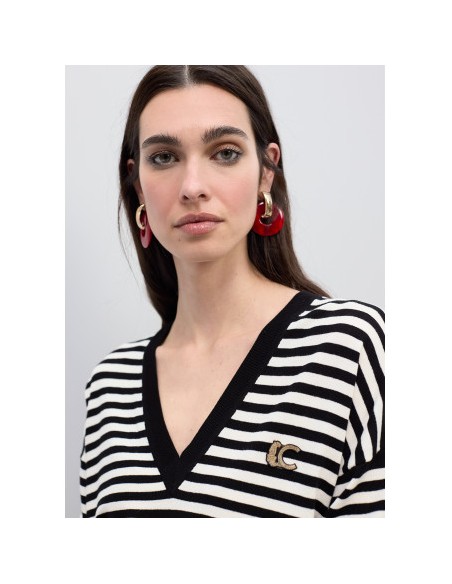 JERSEY-PICO-BICOLOR-NEGRO-BLANCO-LOGO-LOLA-CASADEMUNT