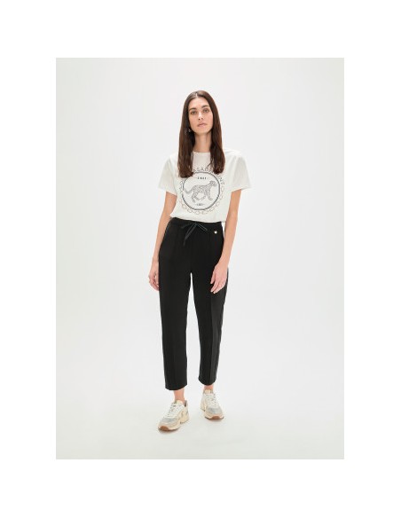 PANTALONES-NEGROS-TEJIDO-SCUBA-STRASS-LATERALES-CORDÓN-AJUSTABLE-LOLS-CASADEMUNT