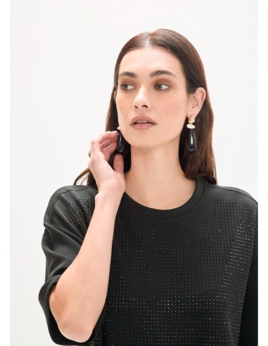 VESTIDO-FORMATO-CAMISETA-STRASS-AL-TONO-FRONTAL-MANGA-CORTA-CUELLO-REDONDO-LOLA-CASADEMUNT