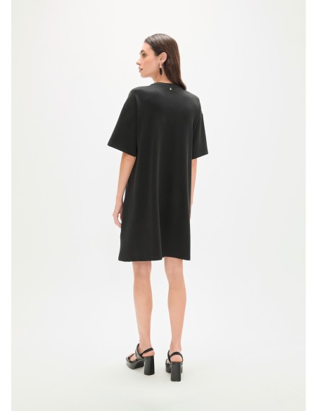 VESTIDO-FORMATO-CAMISETA-STRASS-AL-TONO-FRONTAL-MANGA-CORTA-CUELLO-REDONDO-LOLA-CASADEMUNT