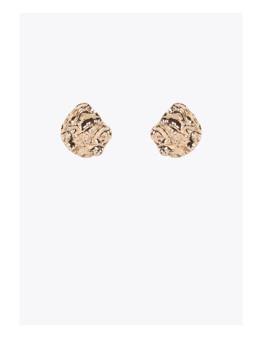 PENDIENTES -DISEÑO-IRREGULAR-DORADO-TEXTURA-LOLA-CASADEMUT