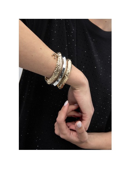 SET-3 PULSERAS-DORADAS-PLATA-ELÁSTICAS-LOLA-CASADEMUNT