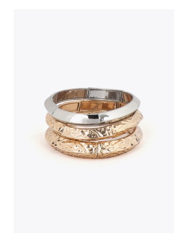 SET-3 PULSERAS-DORADAS-PLATA-ELÁSTICAS-LOLA-CASADEMUNT