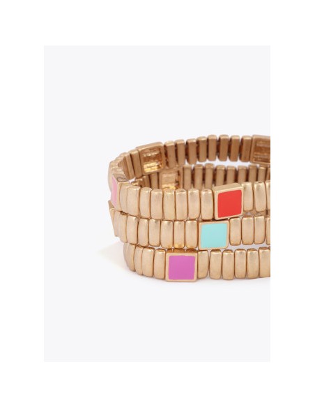 TRES-PULSERAS-DORADAS-ELASTICAS-PIEXAS-COLOR-LOLA-CASADEMUNT
