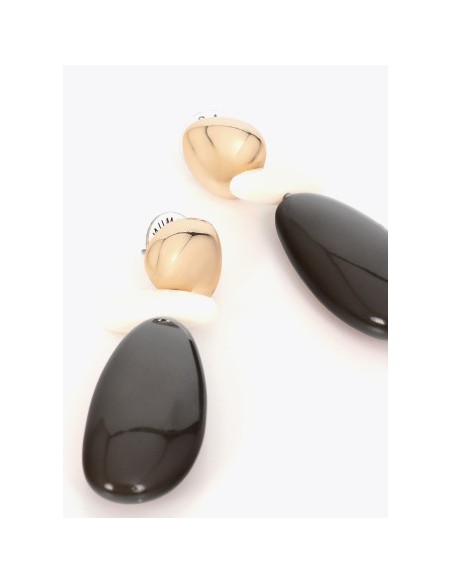 PENDIENTES-RESINA-NEGRO-BEIGE-BICOLOR-LOLA-CASADEMUNT