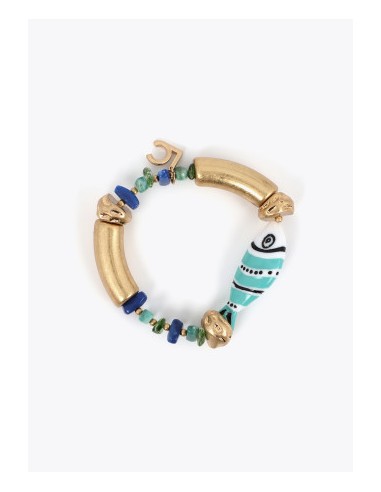 PULSERA-PEZ-ELÁSTICA-DETALLES-DORADOS-LOLA-CASADEMUNT