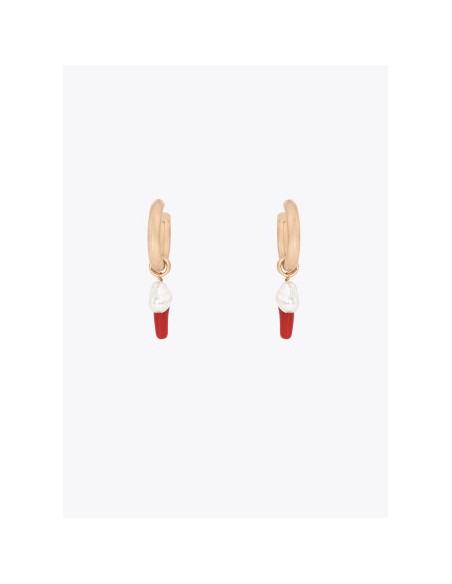 PENDIENTES-AROS-DORADOS-CHARMS-CORAL-PERLA-LOLA-CASADEMUNT