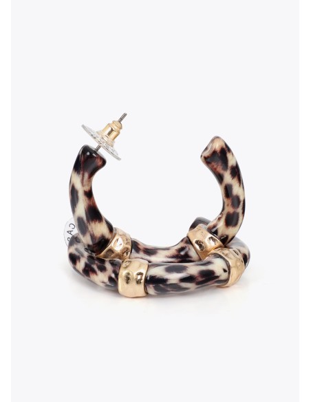 PENDIENTES-AROS-BAMBÚ-ANIMAL-PRINT-LOLA-CASADEMUNT