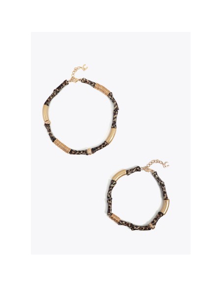 SET-DOS-COLLARES-METÁLICOS-DORADO-BAMBÚ.CIERRE-AJUSTABLE-LOLA-CASADEMUNT