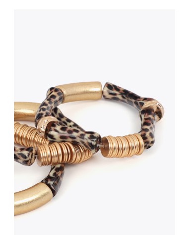 PACK-PULSERAS-ELÁSTICAS-BAMBÚ-ANIMAL-PRINT-LOLA-CASADEMUNT