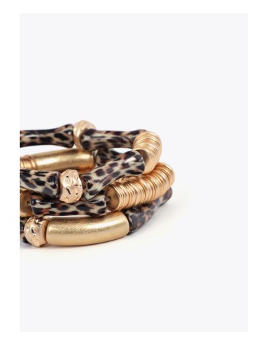 PACK-PULSERAS-ELÁSTICAS-BAMBÚ-ANIMAL-PRINT-LOLA-CASADEMUNT