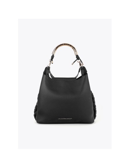 SHOPPER-NEGRO-ASA-METALIZADA-DORADA-PERSONALIZADA-CIERRE-IMÁM-LOLA-CASADEMUNT