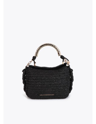 BANDOLERA-EFECTO-RAFIA-ASA-METÁLICA-DORADA-LOGOTIPADA-CIERRE-IMÁN-ASA-BANDOLERA-REGULABLE-EXTRAÍBLE-LOLA-CASADEMUNT