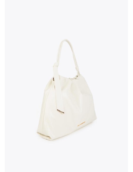 SHOPPER-ACABADO-BRILLANTE.LAZO-ASA-HOMBRO-CIERRE-IMÁN-LOGO-DORADO-FRONTAL-LOLA-CASADEMUNT