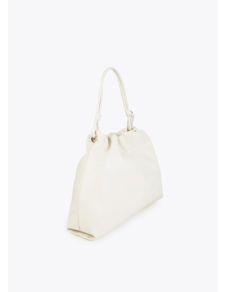 SHOPPER-ACABADO-BRILLANTE.LAZO-ASA-HOMBRO-CIERRE-IMÁN-LOGO-DORADO-FRONTAL-LOLA-CASADEMUNT