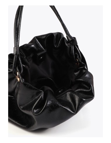 SHOPPER-ACABADO-BRILLANTE.LAZO-ASA-HOMBRO-CIERRE-IMÁN-LOGO-DORADO-FRONTAL-LOLA-CASADEMUNT