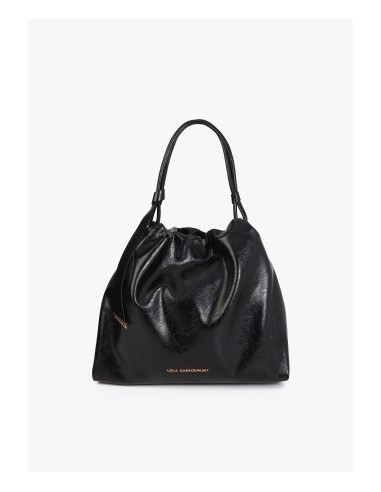 SHOPPER-ACABADO-BRILLANTE.LAZO-ASA-HOMBRO-CIERRE-IMÁN-LOGO-DORADO-FRONTAL-LOLA-CASADEMUNT