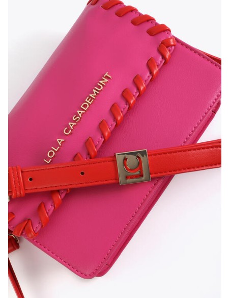 BANDOLERA-SOLAPA-CIERRE-IMÁN-ASA-BANDOLERAREGULABLE-BICOLOR-DETALLES-TRENZADOS-LOLA-CASADEMUNT