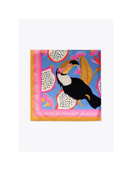 PAÑUELO-CUADRADO-AZUL-MULTI-PELICANOS-LOGO-ALREDEDOR-LOLA-CASADEMUNT