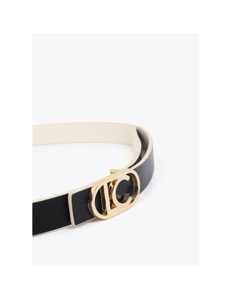 CINTURÓN REVERSIBLE NEGRO CRUDO LOLA CASADEMUNT