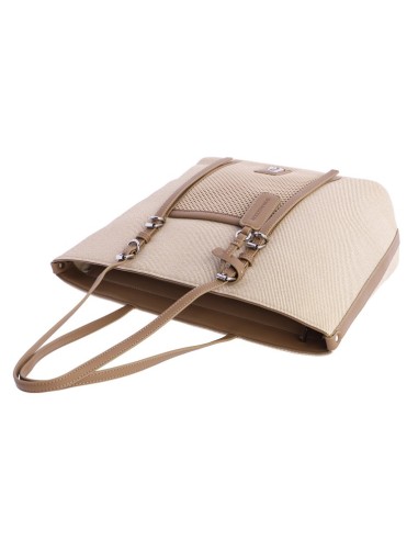 SHOPPER BEIGE COMBINADO CÁLIDA DON ALGODÓN