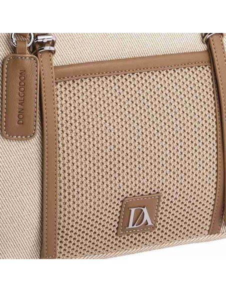 SHOPPER-ASAS-HOMBRO-CIERRE-CREMALLERA-MALLA-FRONTAL-BOLSILLO-TRASERO-DON-ALGODÓN