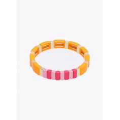 PULSERA-ELÁSTICA-COLORES-PIEZAS-LACADAS-NARANJA- DE-LOLA-CASADEMUNT
