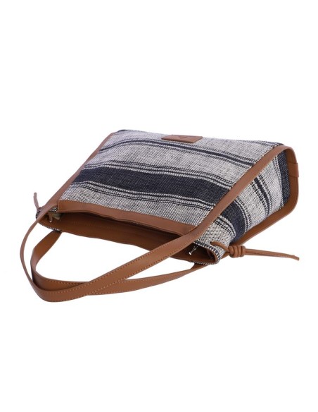 BOLSO-BICOLOR--ASAS-HOMBRO-DETALLES-MARRÓN-CIERRE-CREMALLERA-DON-ALGODÓN