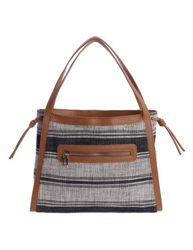 BOLSO-BICOLOR--ASAS-HOMBRO-DETALLES-MARRÓN-CIERRE-CREMALLERA-DON-ALGODÓN