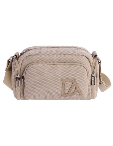BANDOLERA BEIGE COMPARTIMENTOS AZURE DONALGODÓN