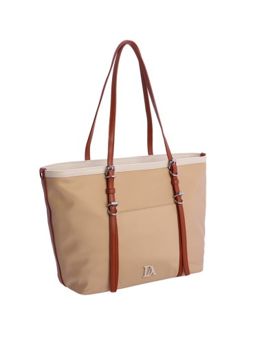 BOLSO-SHOPPER-BEIGE-BOLSILLO-FRONTAL-TRASERO-DOS-ASAS-HOMBRO-LOGO-A-CONTRASTE-DON-ALGODÓN.