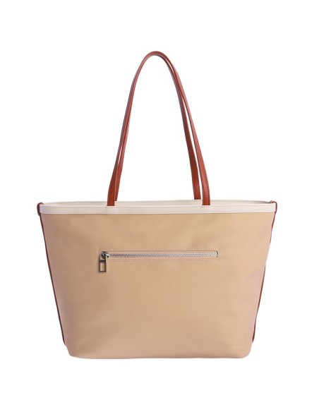 BOLSO-SHOPPER-BEIGE-BOLSILLO-FRONTAL-TRASERO-DOS-ASAS-HOMBRO-LOGO-A-CONTRASTE-DON-ALGODÓN.
