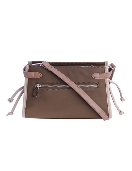 BANDOLERA-MARRÓN-DETALLES-TAUPE-BANDOLERA-REGULABLE-COMPARTIMENTO-TRASERO-LOGO-A CONTRASTE-DON-ALGODÓN