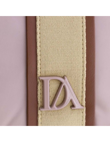 BANDOLERA CUADRADA-BEIGE-ASA-BANDOLERA-DETALLES-AMARILLO-MARRÓN-COMPARTIMENTO-TRASERO-DOM-ALGODÓN