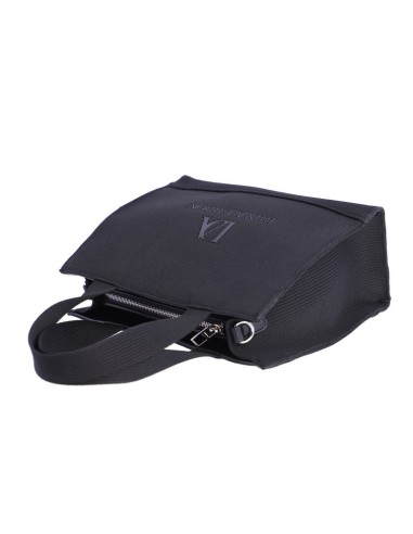 BOLSO-TEJIDO-PUNTO-NEGRO-DOS-ASAS-ASA-BANDOLERA-LOGO-AL-TONO-DON-ALGODÓN