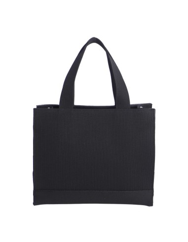 BOLSO-TEJIDO-PUNTO-NEGRO-DOS-ASAS-ASA-BANDOLERA-LOGO-AL-TONO-DON-ALGODÓN