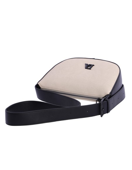 BOLSO HOMBRO DETALLES NEGROS TROPIC DON ALGODÓN