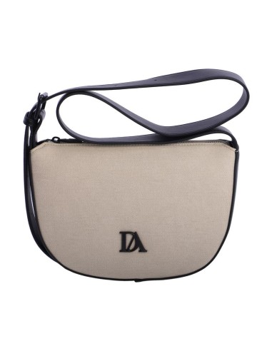 BANDOLERA-FORMA-LUNA-BEIGE-DETALLES-NEGROS-ASA-LATERALES-LOHO-ASA-REGULABLE-DON-ALGODÓN
